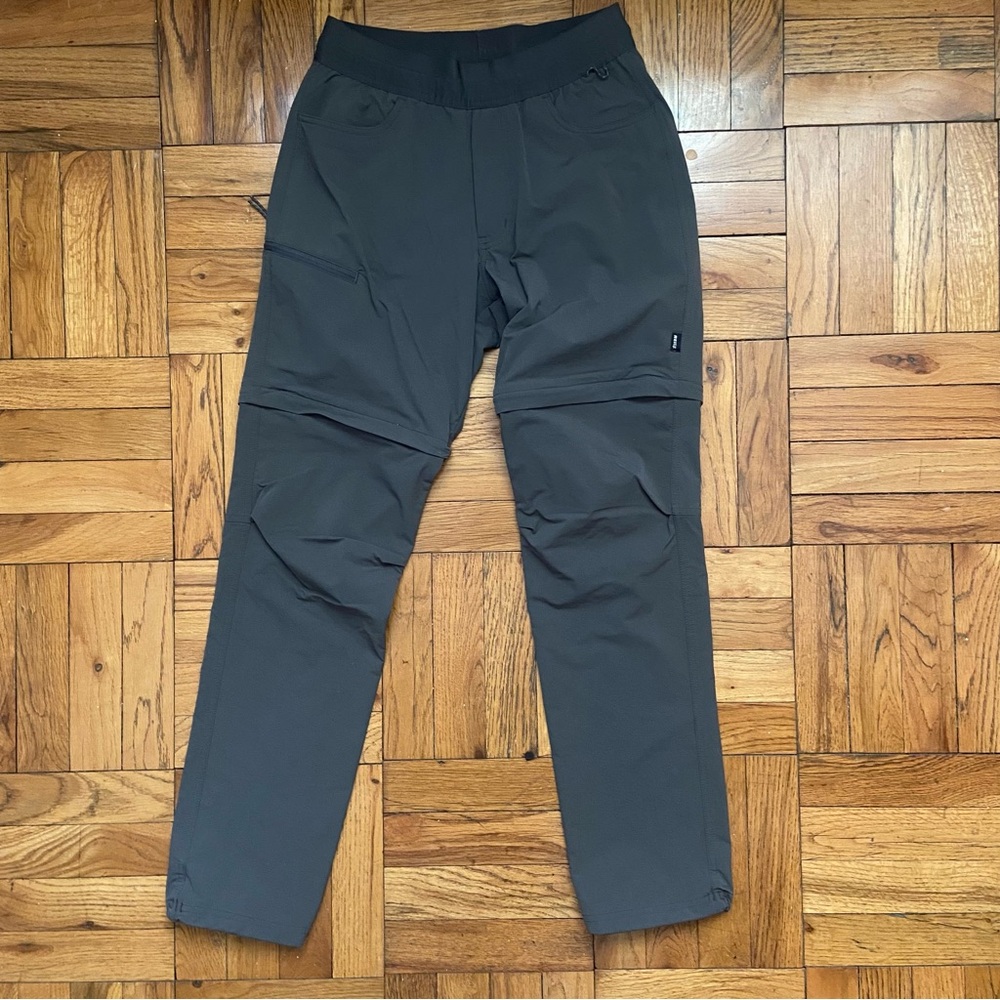 REI Women’s Olive Green Stretch Zip-Off Convertible Hiking Pants - Small